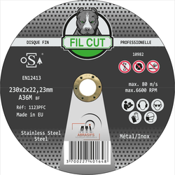 DISQUE TRONC INOX 230X2 MP